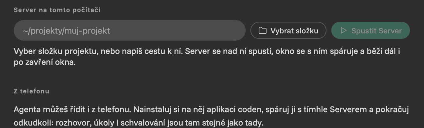 Server na tomto počítači