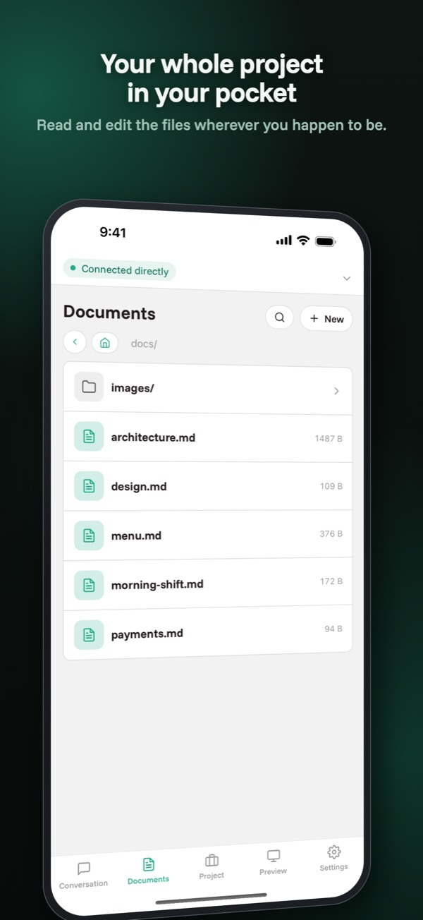 Your project's documents in your pocket
