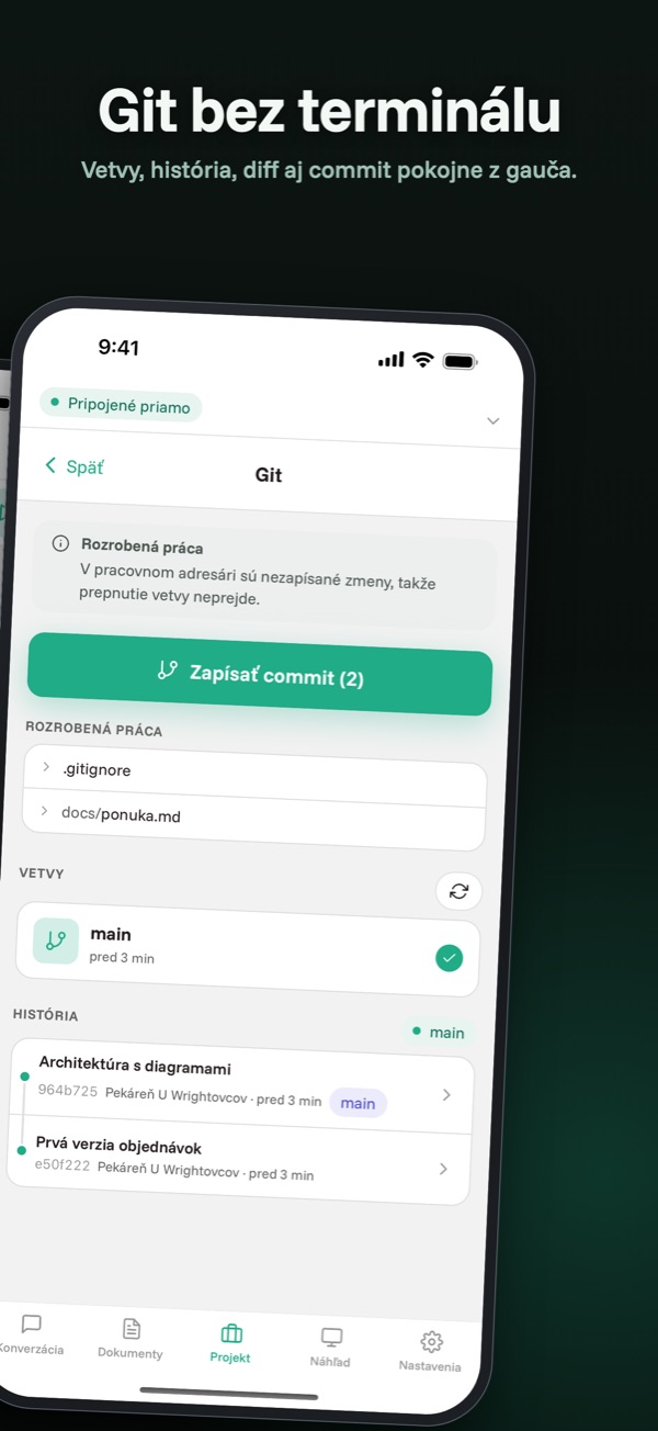 Git — Vetvy, zlúčenie a commit jedným ťuknutím.