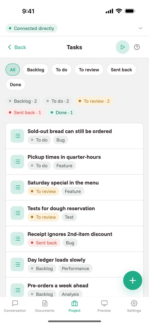 Tasks